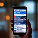 ニュースが配信されているスマートフォン